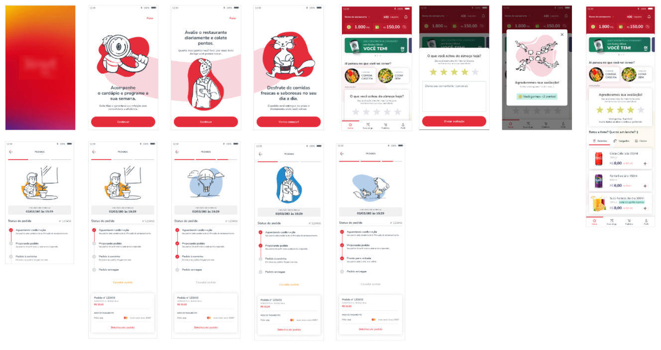 Interface redesenhada do aplicativo mobile